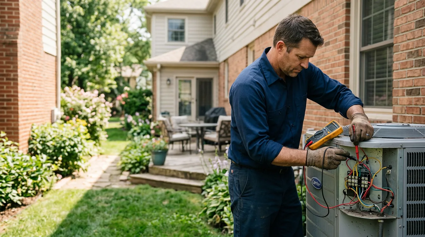 HVAC technician working near Lenox, MA